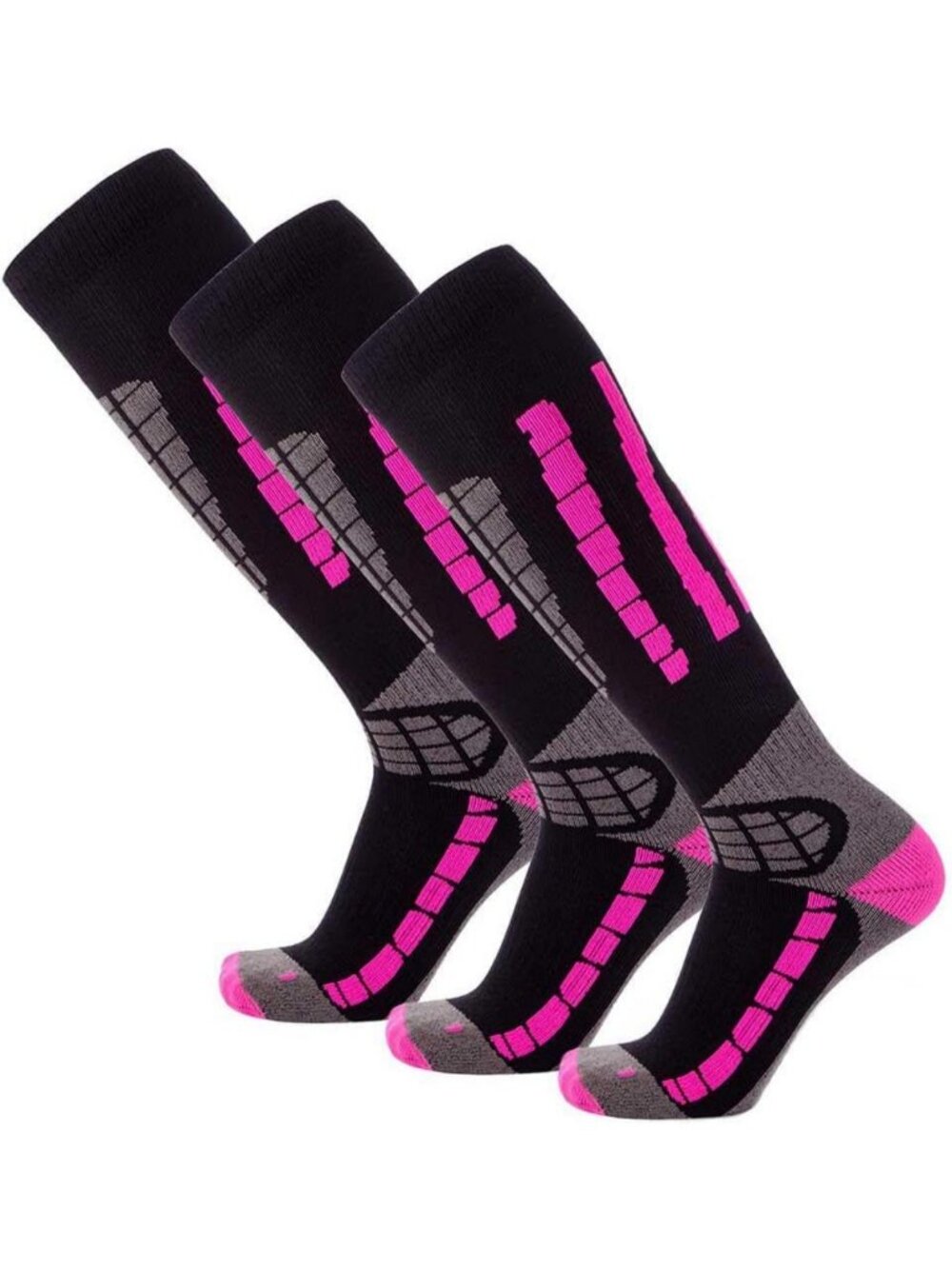 Warm Merino Wool Ski Socks - Lightweight Thin Snowboard Socks for Men & Women